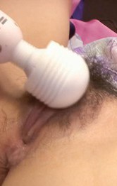 Yuki Mizuho Asian is aroused more and more with vibrator on twat