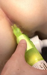 Asuka Mimi Asian with hard cock in her pussy gets vibrator too